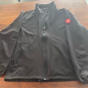 Fossa Jacket Mens Black Full Zip Windbreaker Pockets XL. With Lexus Logo